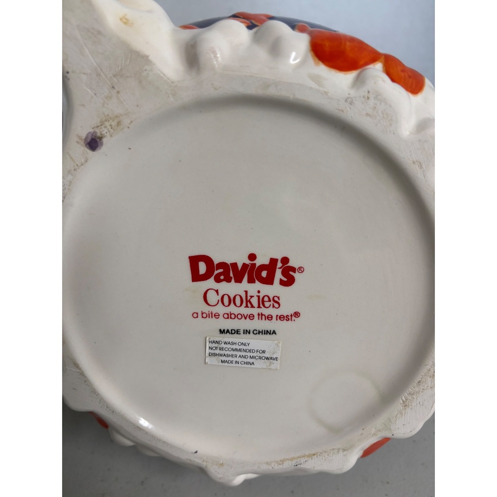 David's Cookies Halloween Ghost Black Cat Witch's Brew Cauldron Cookie Jar - Picture 7 of 7